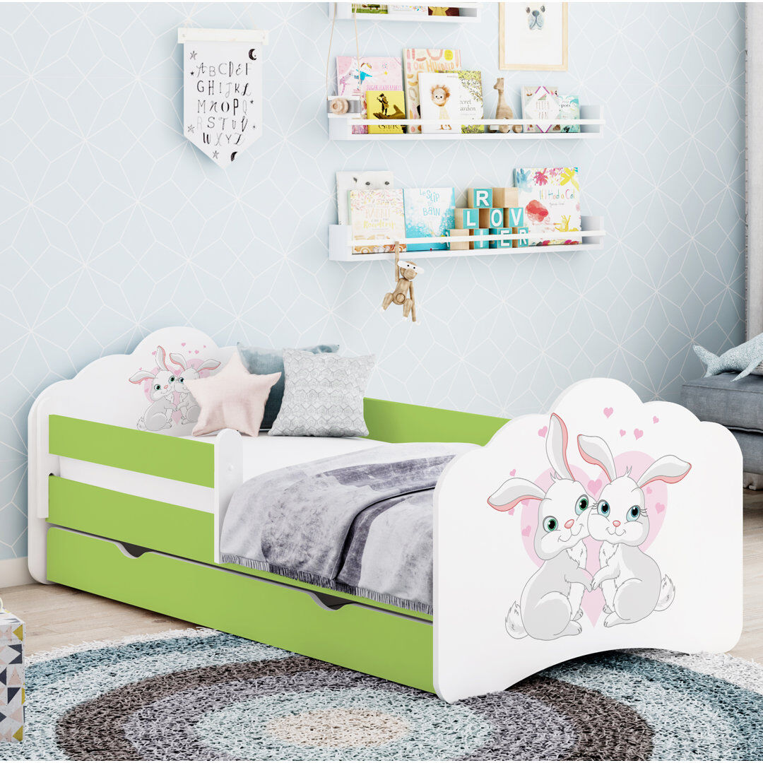 Zoomie Kids Courtois Cabin Bed Themed Beds Green 65 x 80 x 160cm