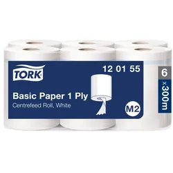 Tork Standard-Papierwischtücher mit Innenabrollung Weiß M2, kosteneffiziente Put...