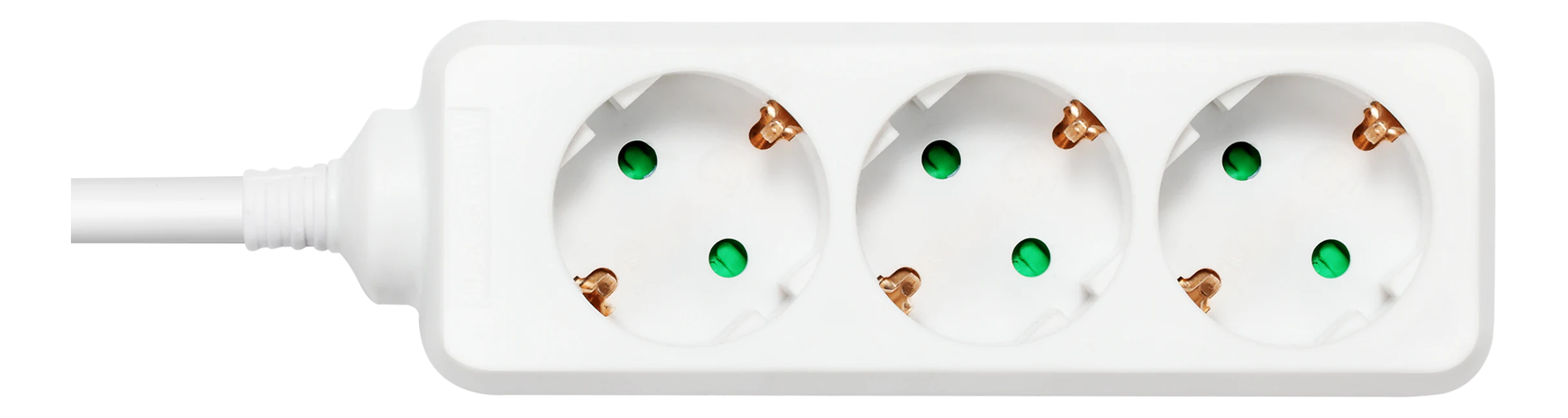 DELTACO Earthed power strip with 3 sockets, 1.5 m GT-0303
