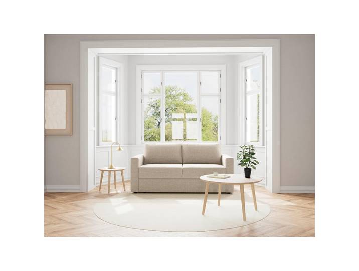 Livetastic Schlafsofa Fleury, Beige, Kunststoff, 2-Sitzer, Füllung: Polyetherschaumkern, 176x85x88 cm, Kinderzimmer & Jugendzimmer, Jugendmöbel, Jugendsofas