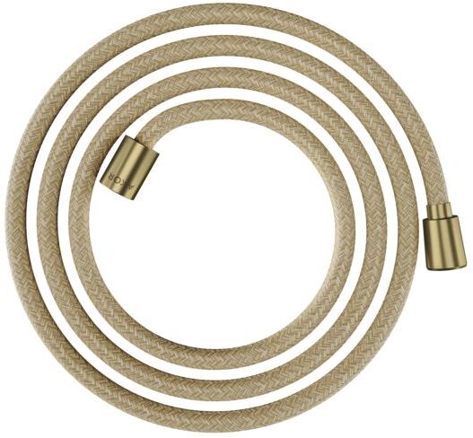 Hansgrohe Textilbrauseschlauch 28290950 2000 mm, Mutter 1x konisch, 1x zylindrisch, brushed brass