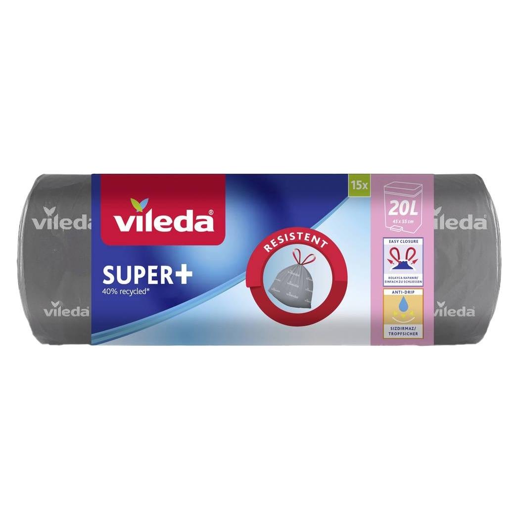 Vileda Müllbeutel SUPER+ 20,0 l grau, 10 St. (10x, 20 l) (5800449008)