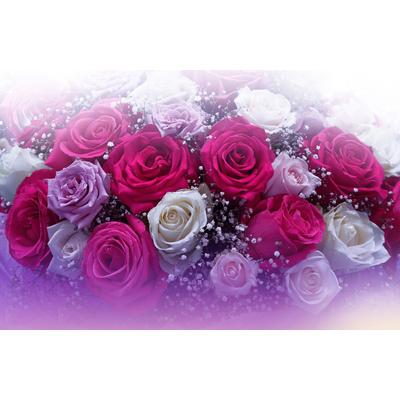 Papermoon "ROSEN-BLUMEN FANTASIE ABSTRAKT KUNST TEXTUR DESIGN ART"