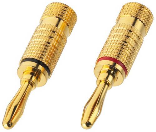 Monacor BP-100G Bananenstecker-Set 1 Paar