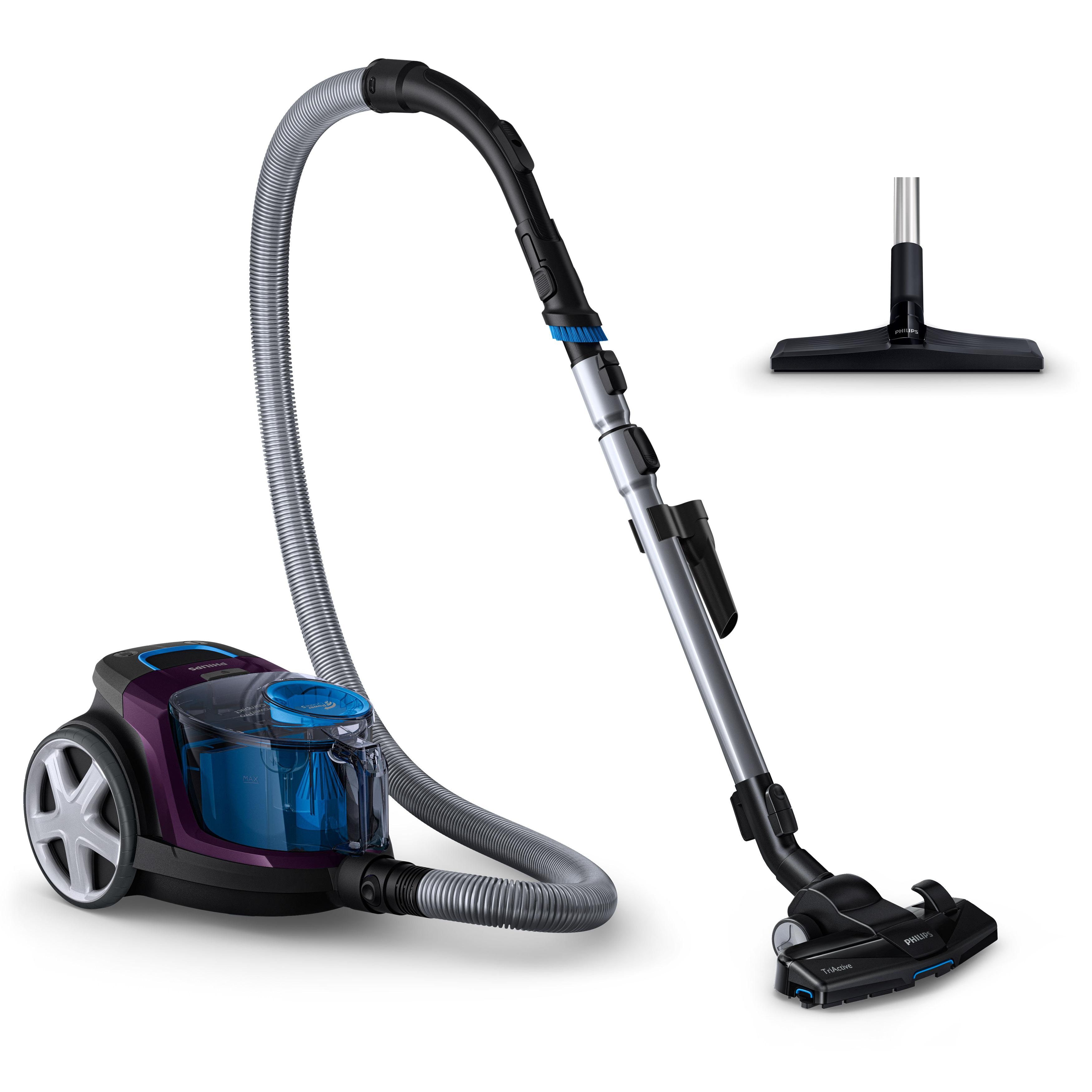 Philips Healthcare Philips FC9333/09 PowerPro Compact Beutelloser Staubsauger Magic Purple