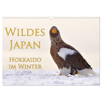 Wildes Japan - Hokkaido im Winter (Wandkalender 2026 DIN A3 quer), CALVENDO Monatskalender