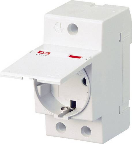 ABB Hutschienen-Steckdose mit Klappdeckel M1175C Grau
