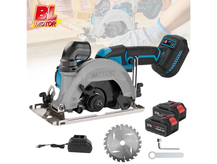 Makita – scie circulaire sans balais, électrique sans fil de 6 pouces, Machine à découper le bois réglable, scie à main pour batterie