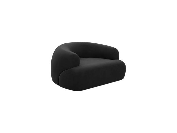 Design Loungesessel „Astoria“ mit Samtbezug Samtbezug Schwarz BLOOMINGLOFT Collection