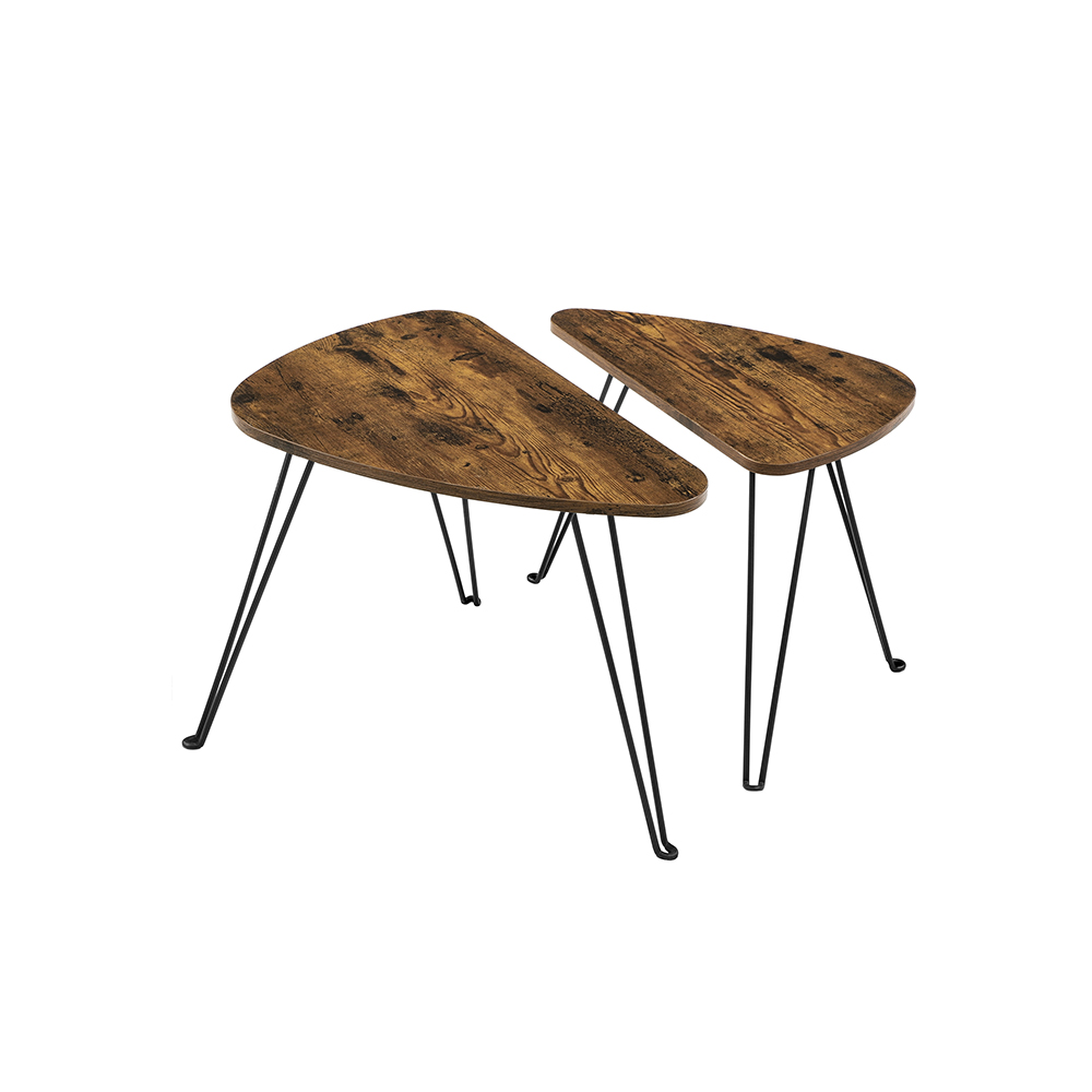 VASAGLE Couchtische 2er Set Beistelltische B34LNT012B01