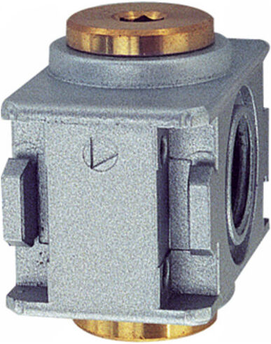 Riegler Collecteur »multifix-mini«, BG 0, G 1/4, avec 2 sorties G 1/8 (Z 06)