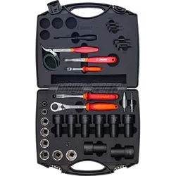 Unior, Werkzeugkoffer, Reparaturen Set für Federung (32 Teile)