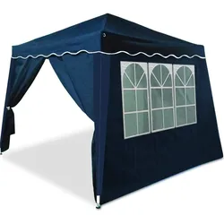 Faltpavillon Capri Blau 3x3m inkl 4 Seitenwänden UV-Schutz 50+