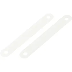 1000 Kunststoffdeckleisten, 95 mm, weiß, 1000 Stück, Hart-PVC