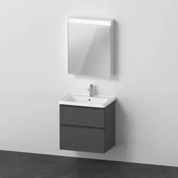 Duravit D-Neo Möbel-Set DE0115L4949 650mm, Anschlag links, Graphit Matt