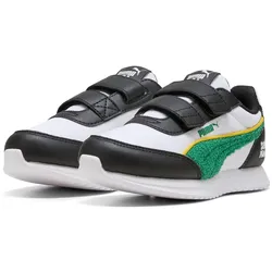 PUMA R78 Lightwind Super Sneaker mit Klettverschluss Kinder 01 - PUMA white/archive green/PUMA black 34