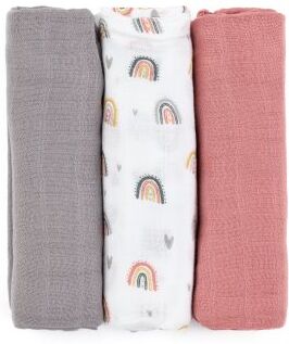 Petite&Mars Moussy fraldas de pano Rose Rainbows 68 x 68 cm 3 un.. Moussy