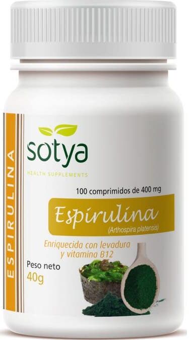 Sotya Espirulina 400 mg 100 caps