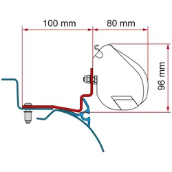 Fiamma Adapter Kit Campereve Cap Road für F35pro Markisen