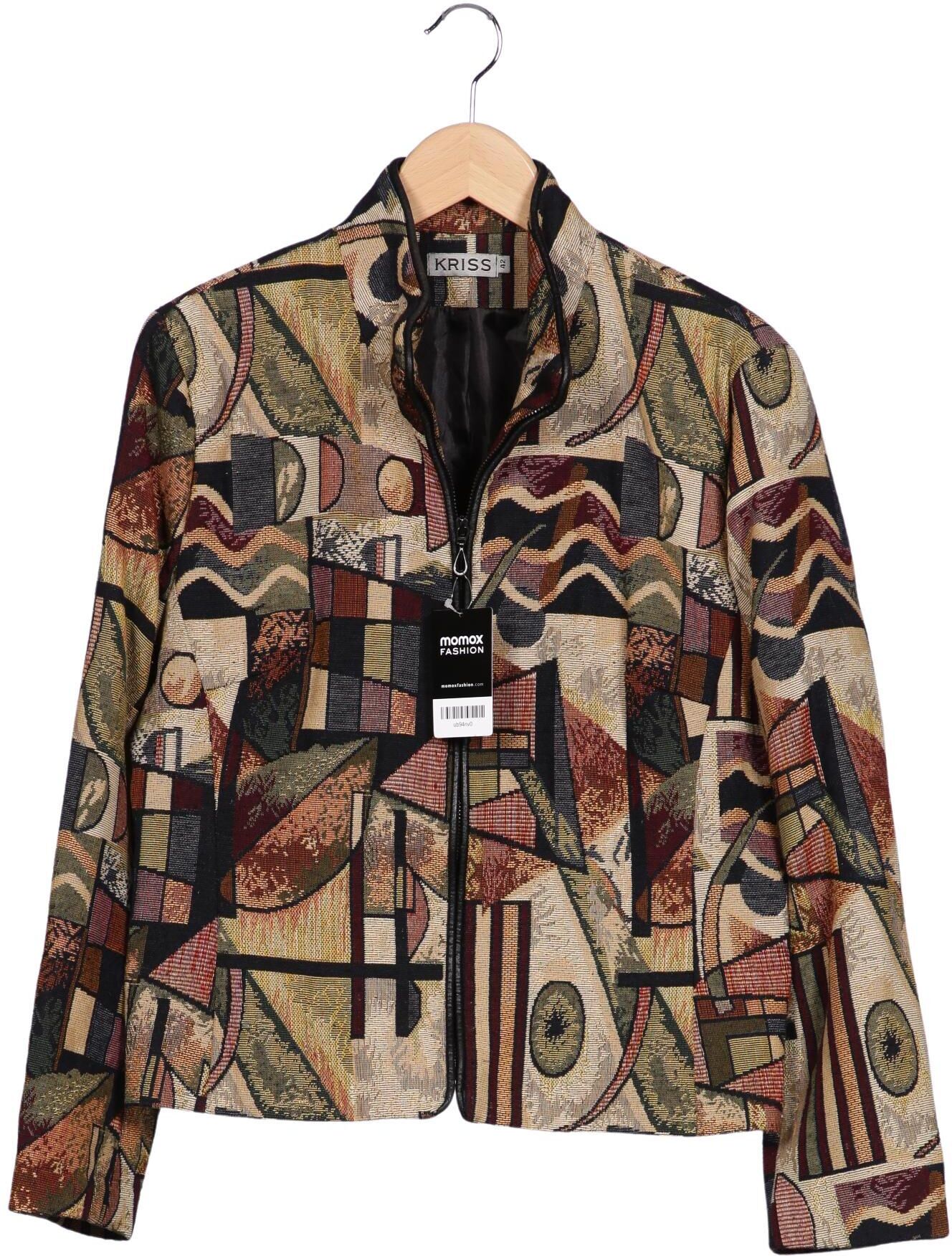 Kriss Trading Sweden Damen Jacke, Mehrfarbig, Gr. EU 42, Viskose / Baumwolle - Second Hand