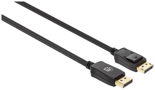 Manhattan DisplayPort Anschlusskabel DisplayPort Stecker, DisplayPort Stecker 2.00 m Schwarz 353618 8K UHD DisplayPort-Kabel