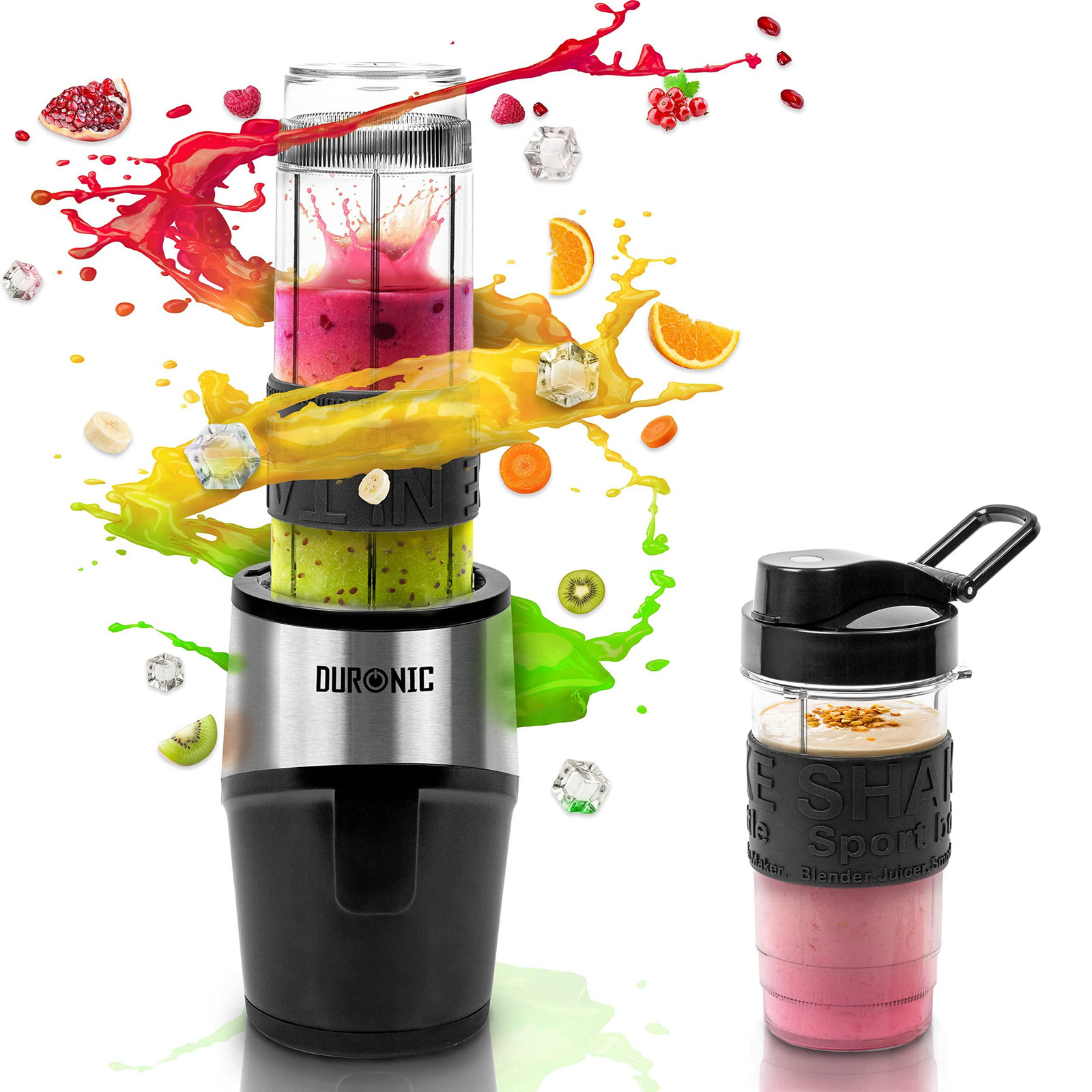 Dripio Mini-blender 500W Smoothie-maker 570+400 ml BPA-vrij