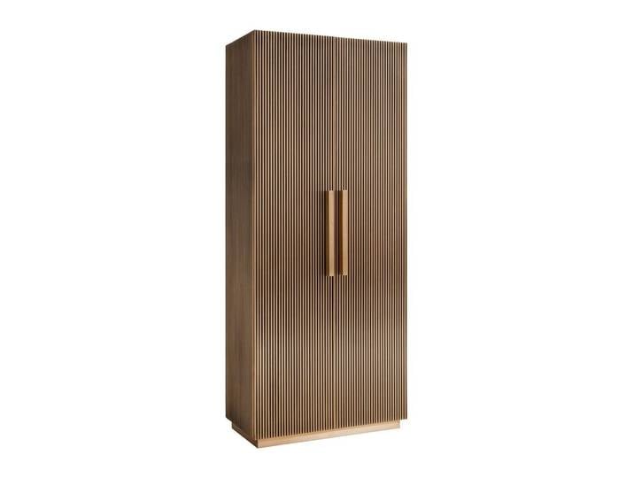 Schrank Ironville gold, 191 cm, Eisen mit Messingverkleidung