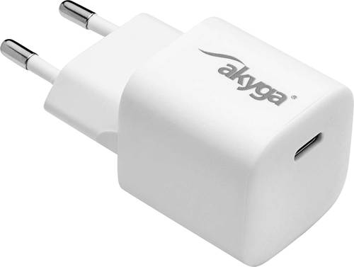 Akyga AK-CH-22 USB Ladegerät 25W 1x USB-C USB PD Weiß Innenbereich