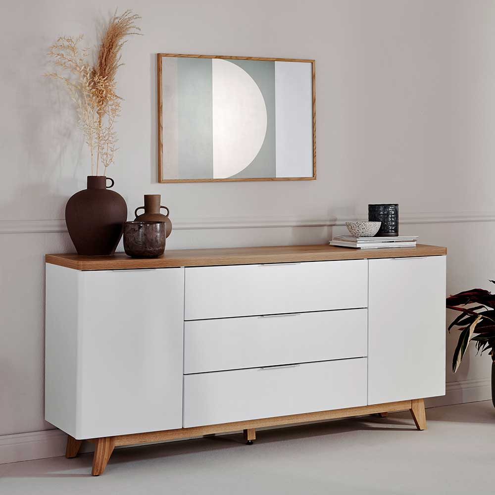 Pharao24.de TV Board Sideboard im Skandi Design 160 cm breit