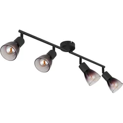 Globo, Pendelleuchte, Satella Strahler 4-fach Schwarz Matt, Metall Ø7,2cm 54312-4 (E14)