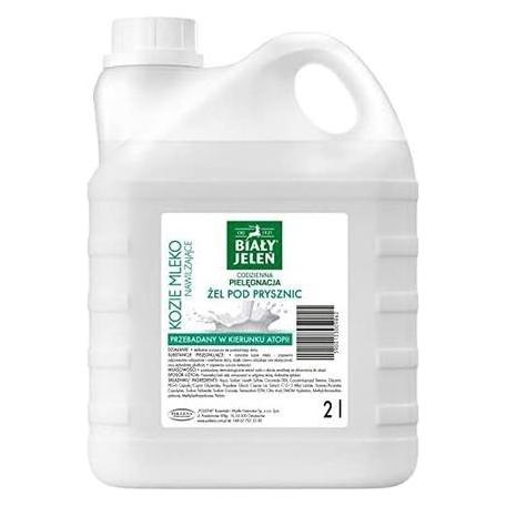 Biały Jeleń White Jeleń White Jeleń Daily care Moisturizing shower gel with goat's milk 2L - supplement (2000 ml) (31600608)