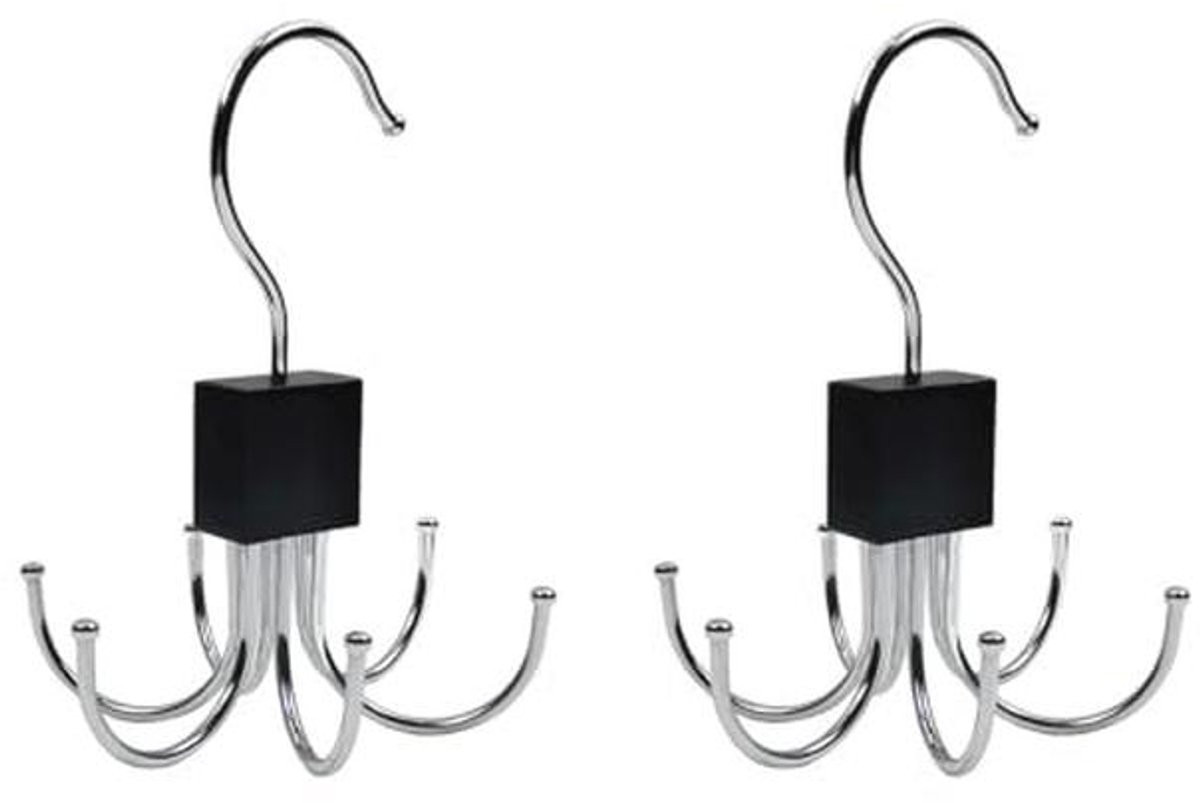 Multifunctionele Riemhouder met 6 Haken - Draaibare Hanger voor Sjaals, Handschoenen en meer