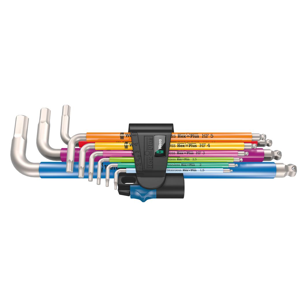 Wera 3950/9 Hex-Plus Multicolour HF Stainless 1 (05022699001)