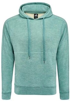 J America 8740JA Jam Adt Electric Flc Hood T-Shirt in Jade size XL   90% polyester, 10% spandex