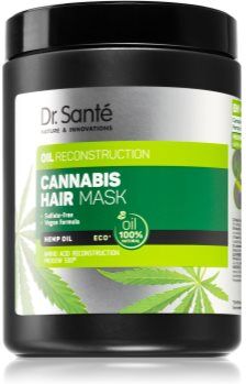 Dr. Santé Cannabis máscara regeneradora para cabelo danificado 1000 ml. Cannabis