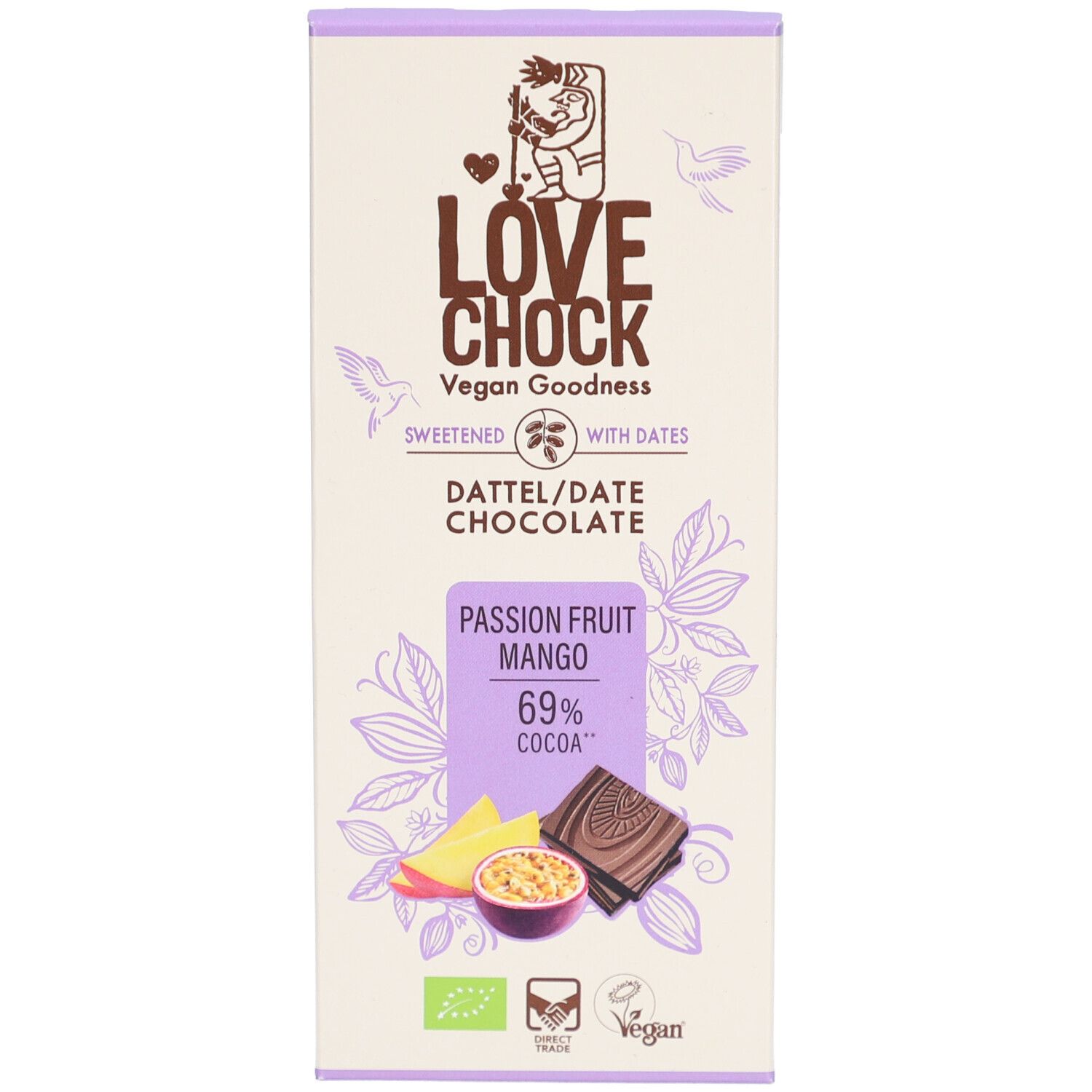 Lovechock Date Chocolate Passionfruit 70 g Schokolade