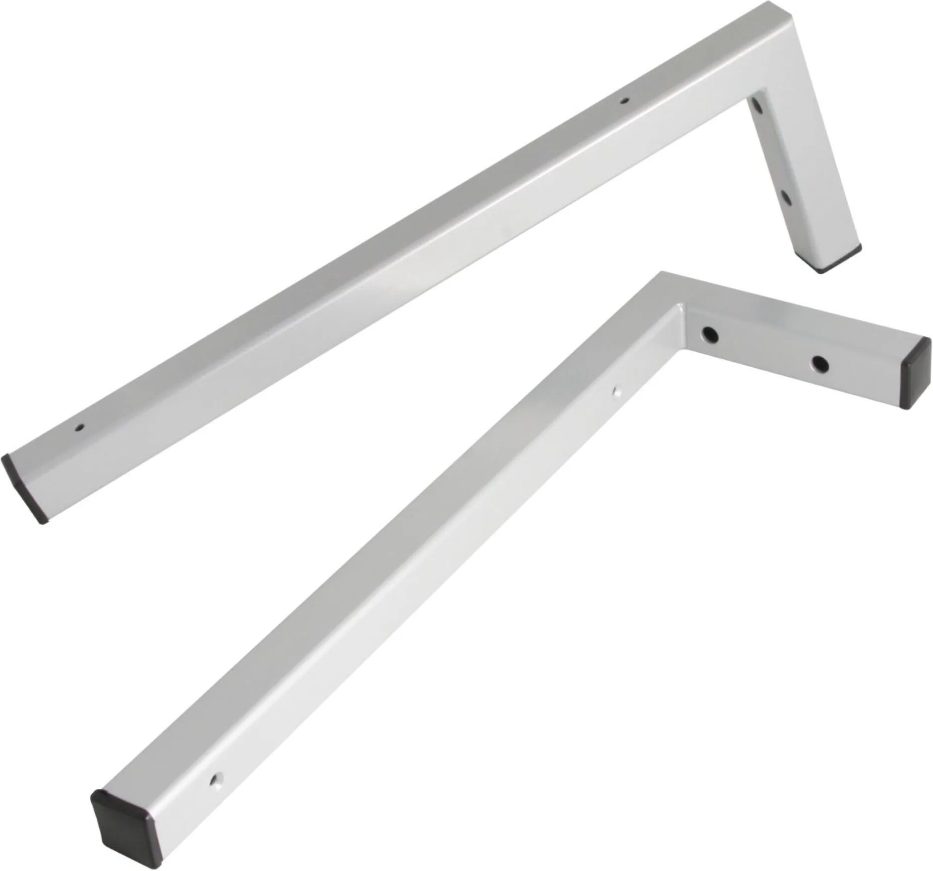 FACKELMANN Winkelhalter, Grau, 2er Set