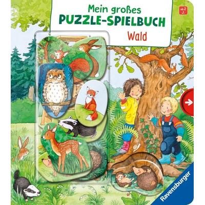 Mein großes Puzzle-Spielbuch - Wald, Gebundene Ausgabe von Mila Rulff, Ravensburger Verlag GmbH, 978-3-473-41824-4