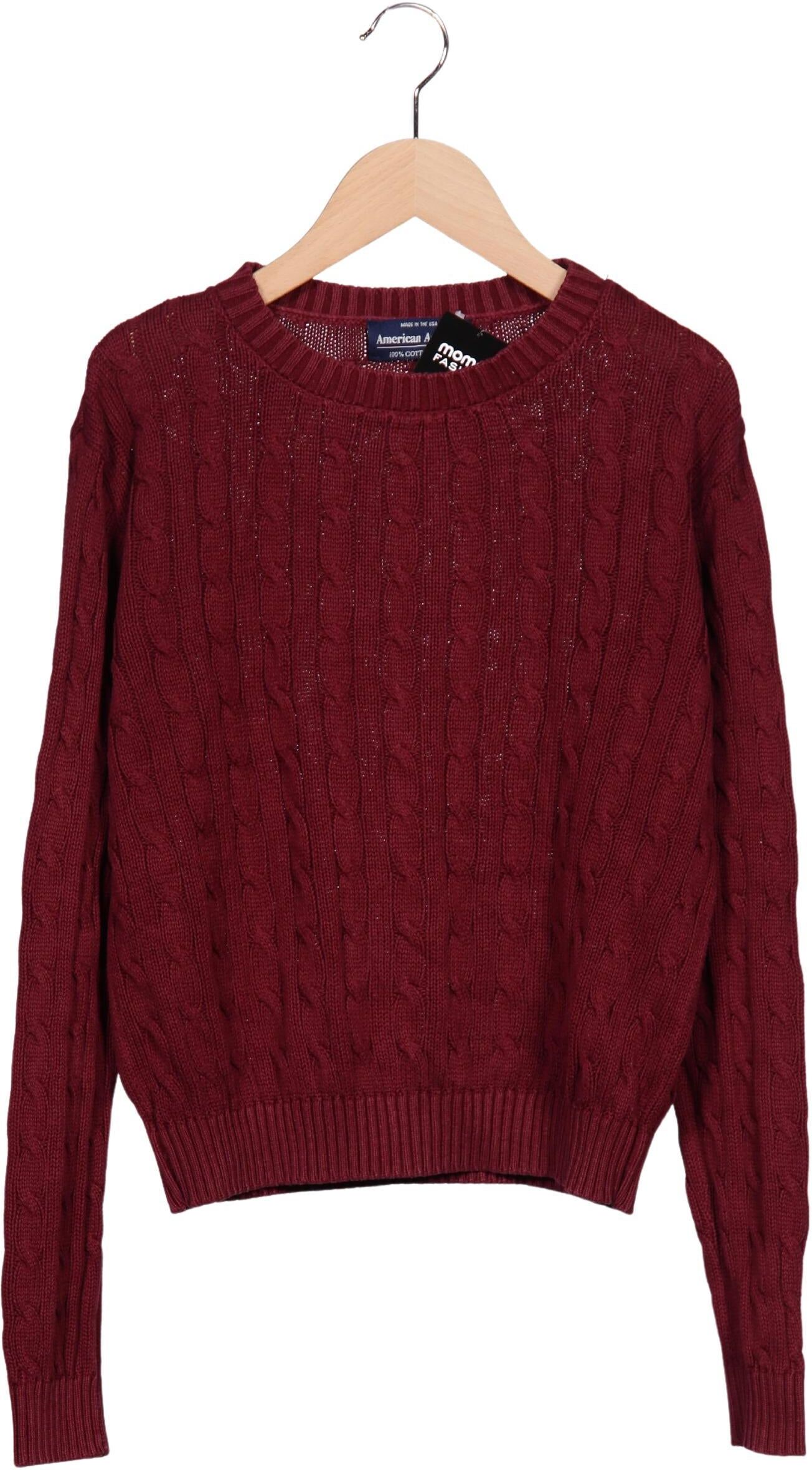 American Apparel Damen Pullover, Bordeaux, Gr. L, Baumwolle - Second Hand