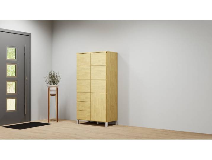 Highboard nach Maß Eiche Natur geölt