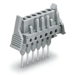Wago 232-148/005-000/039-000 Federleiste für Reihenklemmen, Stifte 0, 6 x 1 mm, gerade, grau 232148005000039000  - 10 Stück