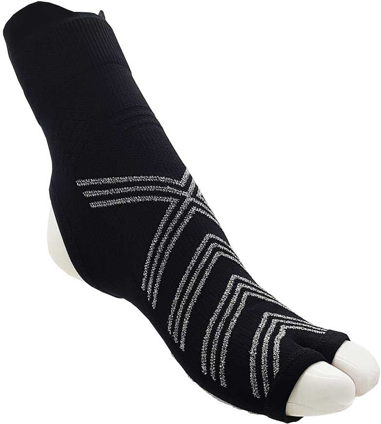 R-evenge Calzino Tecnico Antiscivolo Dynamic Pilates REVENGE Nero/Argento Unica