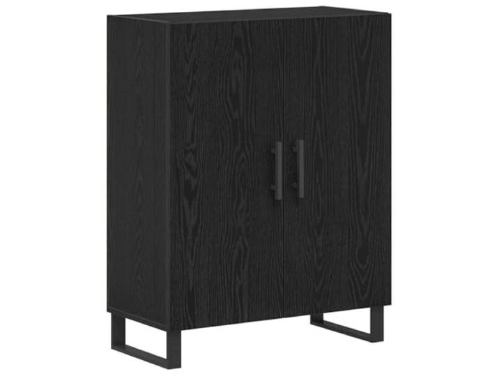 Kaorsrow Sideboard Schwarz Eichen-Optik 69,5x34x90 cm Anrichte Kompakter Kommodenschrank für Esszimmer und Flur. Bietet strukturierten Stauraum für Geschirr und Wohnaccessoires.