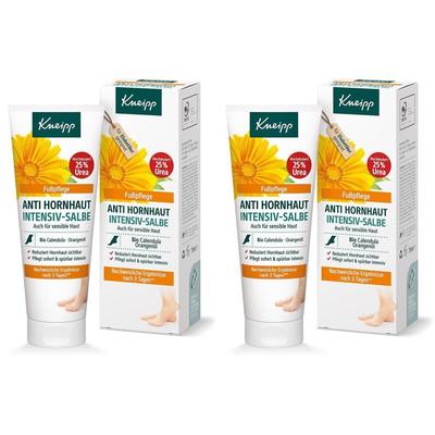 Kneipp Anti Hornhaut Intensiv-Salbe Fußpflege 2x 2x75 ml Salbe