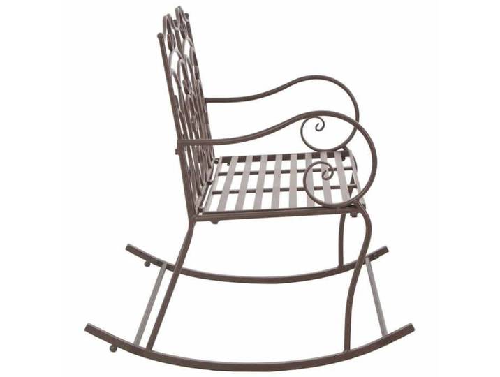 BEAU Banc d'extérieur - Banc de jardin - 104 cm - Fer - Marron antique - 104x83x89 cm[36651]