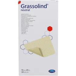 Hartmann, Verbandsmaterial, GRASSOLIND Salbenkompressen steril 10X20CM, 30 St KOM