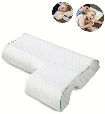 The Handy Homestead Arched Couples Memory Foam Pillow For Hand & Cervical Support left Arm