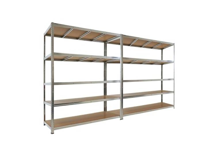 PROREGAL Mega Deal 2X Schwerlastregal Taurus 180x150x60cm mit Fachlast 175kg Verzinkt Kellerregal, Steckregal, Garagenregal, Lagerregal
