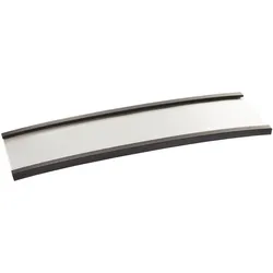 100 Etikettenhalter, C-Profil, magnetisch,  Abschnitte 30 mm | 110 mm, Ferrit, schwarz