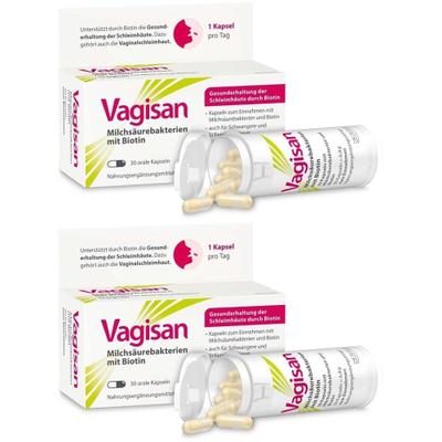 Vagisan Milchsäurebakterien mit Biotin Kapseln 2x 2x30 St